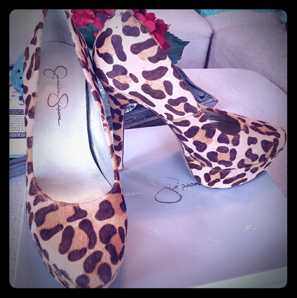 Jessica Simpson platform stilettos